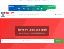 Tablet Screenshot of phillycareers.com